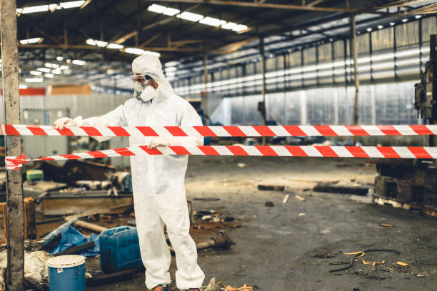 Professional Drug Lab Cleanup technician working in Buena, WA